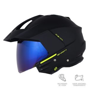 Casco Abierto Shaft 227 Trial Solid Negro