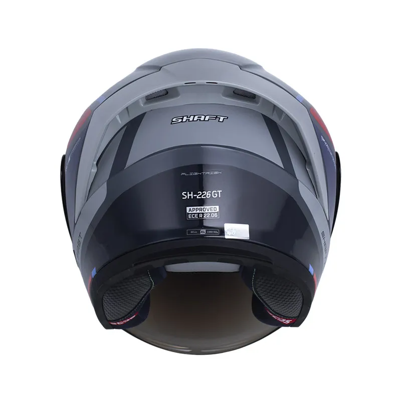 Casco Shaft 226 GT Flightrisk Gris Rojo Azul - Imagen 2