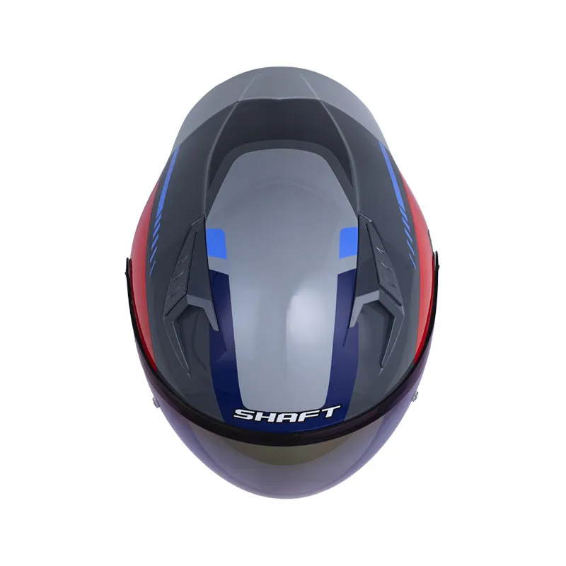 Casco Shaft 226 GT Flightrisk Gris Rojo Azul - Imagen 3