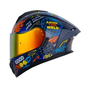 Casco Abatible HRO 3480 Bll Sth Azul