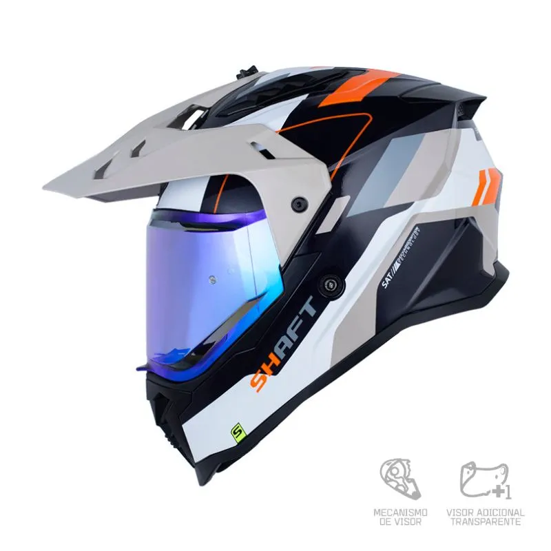 Casco Shaft MX360 Conway Naranja Beige