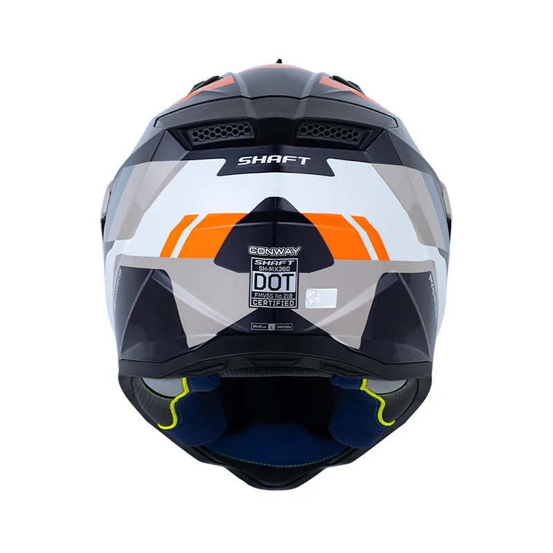Casco Shaft MX360 Conway Naranja Beige - Imagen 3