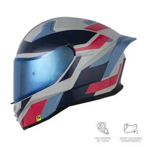 Casco Integral Shaft 504 Lue Rosado Celeste
