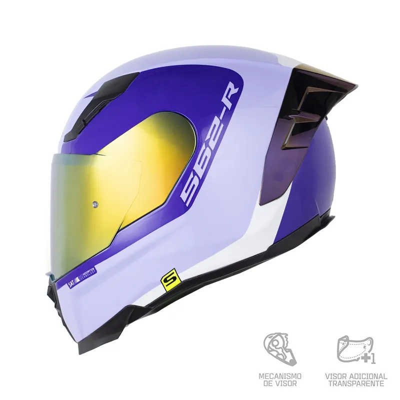 Casco Integral Shaft 562 R Trax Morado
