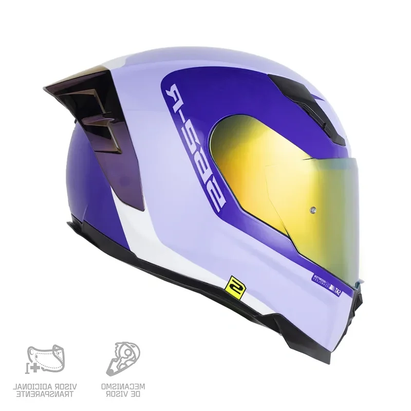 Casco Integral Shaft 562 R Trax Morado - Imagen 4