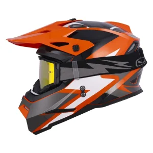 Casco HRO MX03 Shygro Naranja Neon