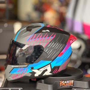 Casco Integral X-Sports M67 Xlaye Gris Rosado