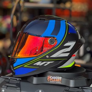 Casco Integral MT Stinger 2 Pound B6 Mate Azul