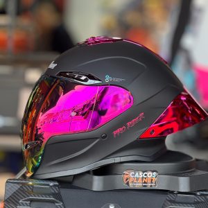 Casco Integral ProRider 711 Solid Negro Rosado