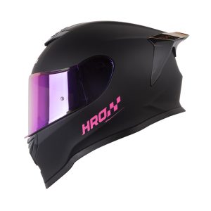 Casco Integral HRO 506 Solid Negro Rosado