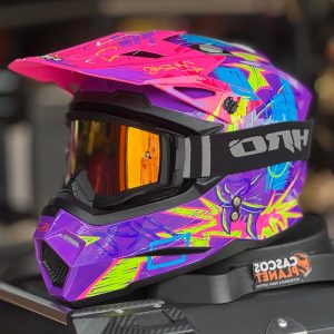Casco HRO MX03 Taiga Morado