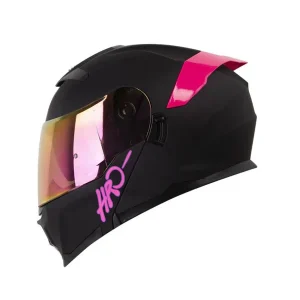 Casco Abatible HRO 3440 Solid Negro Rosado