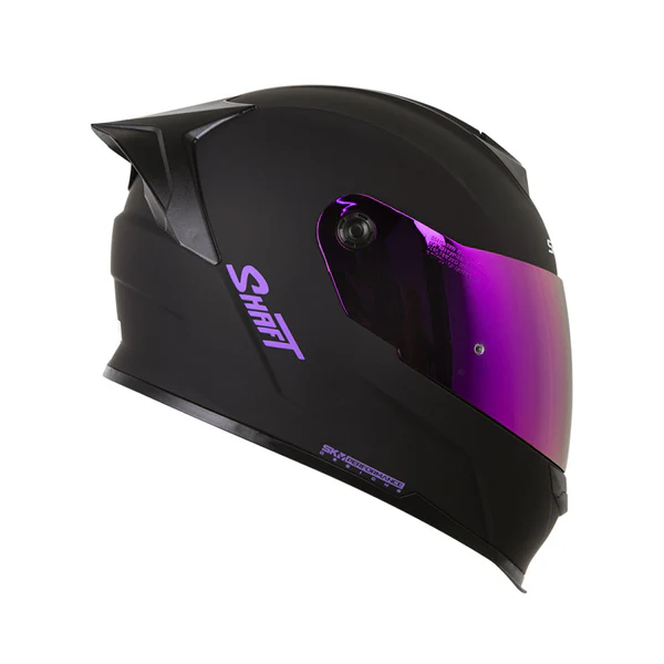 Casco Integral Shaft 502 sp Solid Negro Morado - Imagen 3