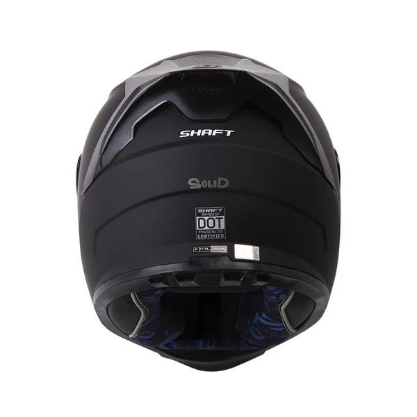 Casco Integral Shaft 502 sp Solid Negro - Imagen 5