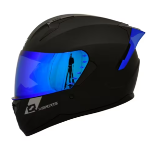 Casco Integral X-Sports M67 Solid Negro Azul