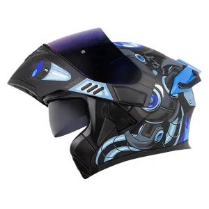Casco Abatible HRO 3400 Evo Robot Gris Azul