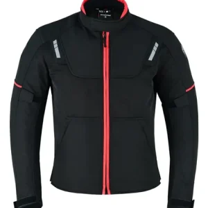Chaqueta Moto Spartan Lucerne Mesh Negro Rojo