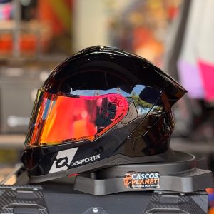 Casco Integral Xsports M73 Negro Brillante