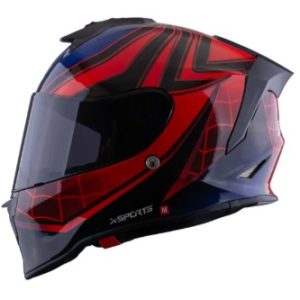 Casco Integral Xsports V151 Marvel Spiderman Rojo