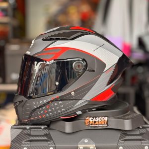 Casco Integral Spartan Panther Dimension Negro Rojo
