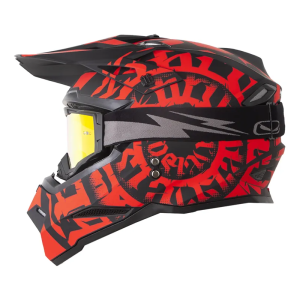 Casco HRO MX03 Lettering Rojo