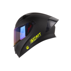 Casco Integral Shaft 526 SP Solid Negro Amarillo