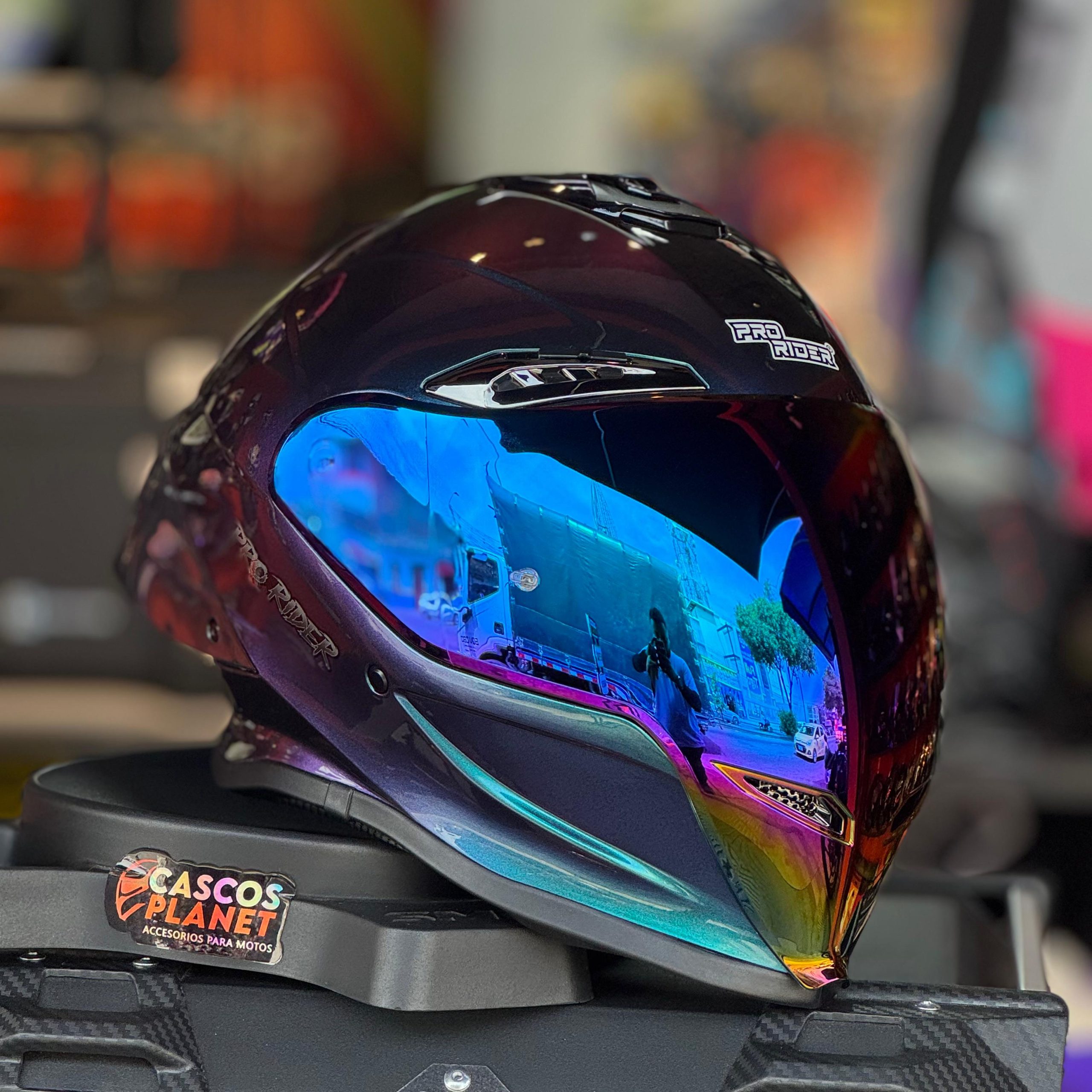 Casco Integral ProRider 711 Solid Camaleón - Imagen 4