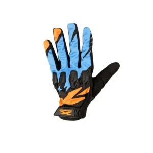 Guante X-one X-10 Rider Negro Celeste Naranja