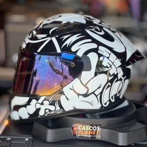 Casco Integral Shaft 522 Bearty Blanco Negro