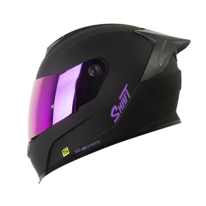 Casco Integral Shaft SH-502SP Solid Negro Morado Mate