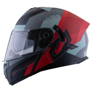 Casco Abatible Xports 166 Choixe Gris Rojo Mate