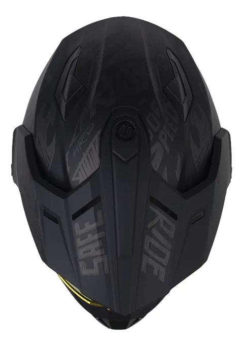 Casco Multipropósto MX340 DV Stripe Negro Mate Gris - Imagen 2