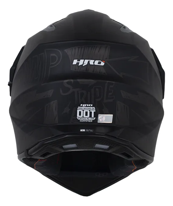 Casco Multipropósto MX340 DV Stripe Negro Mate Gris - Imagen 3