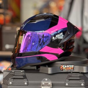 Casco Integral Ls2 FF810 Vigo Negro Fucsia Brillante
