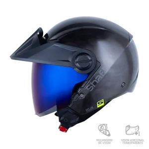 Casco Abierto Shaft SH-212 Solid Gris Metalizado