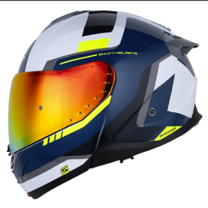 Casco Abatible Shaft 3540 Lexx Blanco Azul