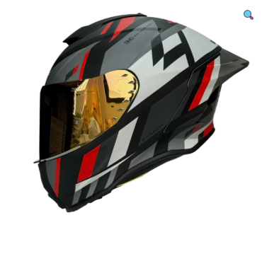 Casco Integral Xtrong XTR-820 Manja Negro Rojo Mate