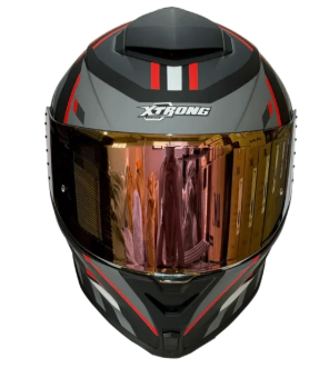 Casco Integral Xtrong XTR-820 Manja Negro Rojo Mate - Imagen 2
