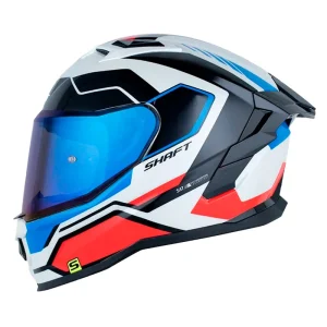 Casco Integral Shaft 556 Taipan Retrofrex Blanco Perlado Rojo