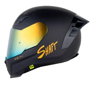 Casco Integral Shaft 562 R Solid Negro Dorado